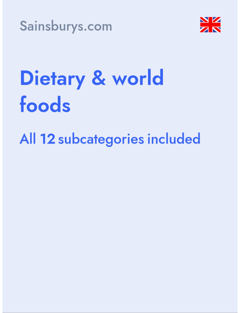 Dietary & world foods - Sainsburys.com - United Kingdom