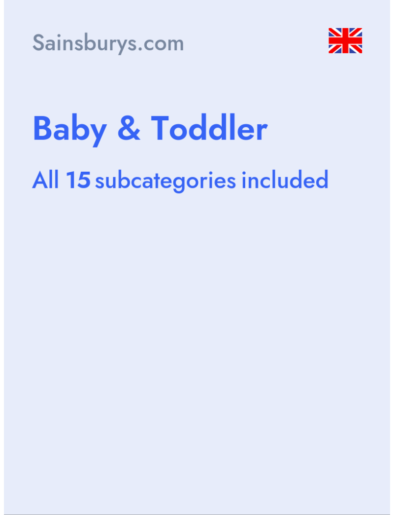 Baby & toddler - Sainsburys.com - United Kingdom