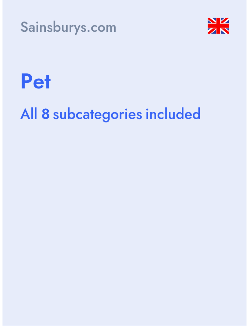 Pet - Sainsburys.com - United Kingdom