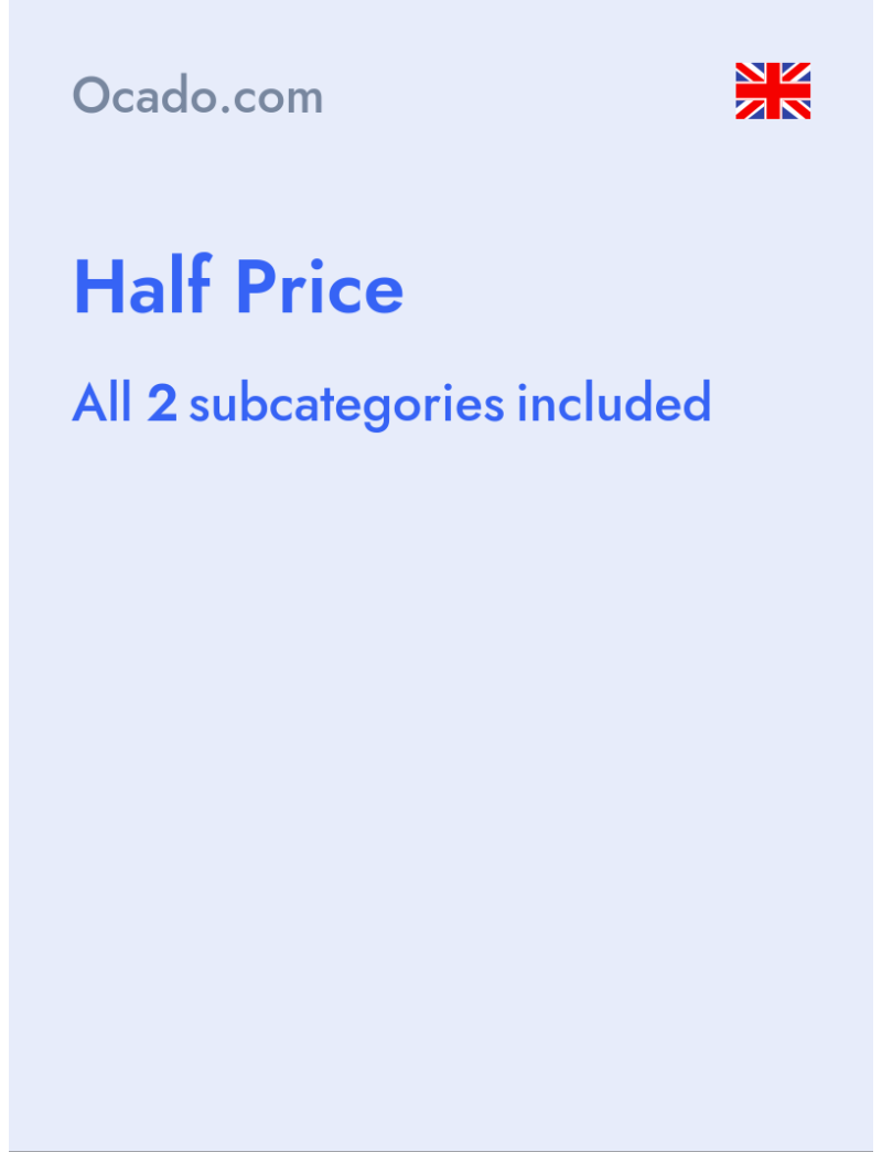 Half Price - Ocado.com - United Kingdom