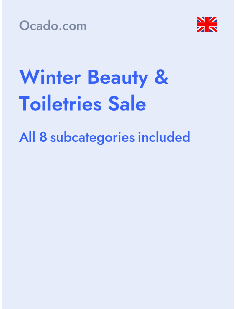 Winter Beauty & Toiletries Sale - Ocado.com - United Kingdom