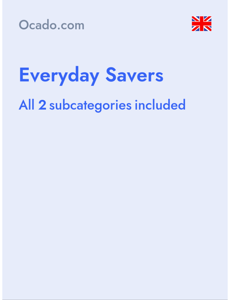 Everyday Savers - Ocado.com - United Kingdom