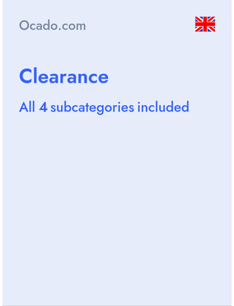 Clearance - Ocado.com - United Kingdom