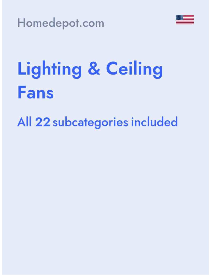 Lighting & Ceiling Fans - Homedepot.com - USA