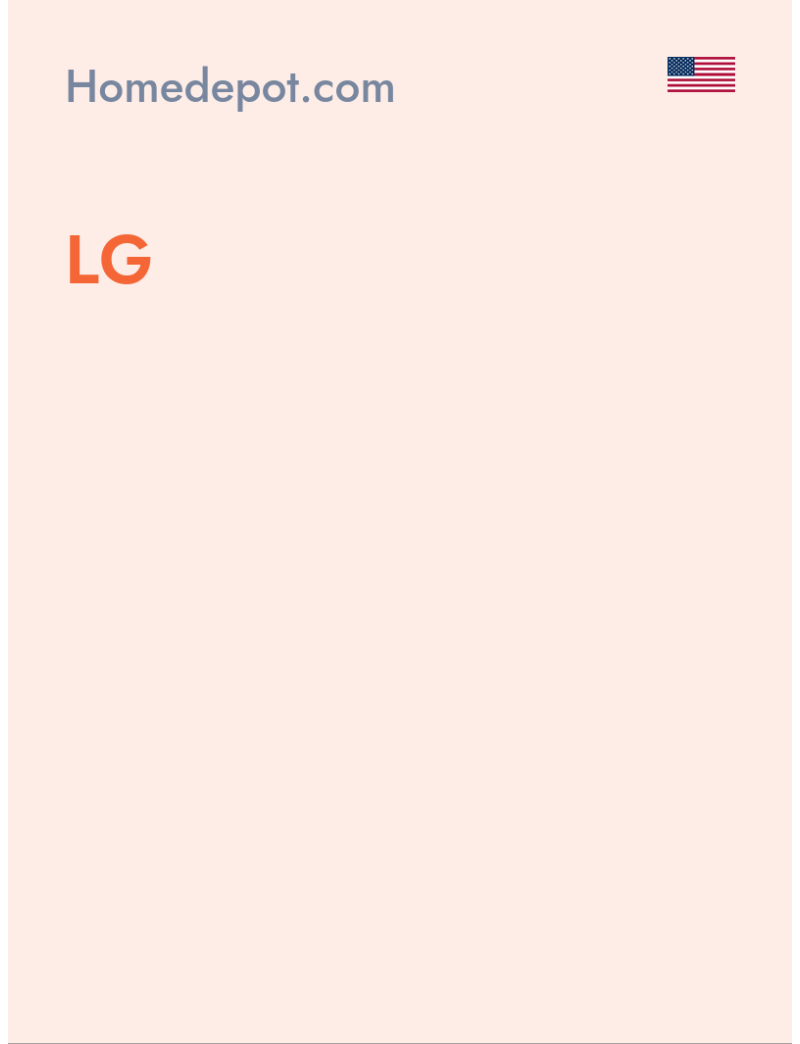 LG - Homedepot.com - USA