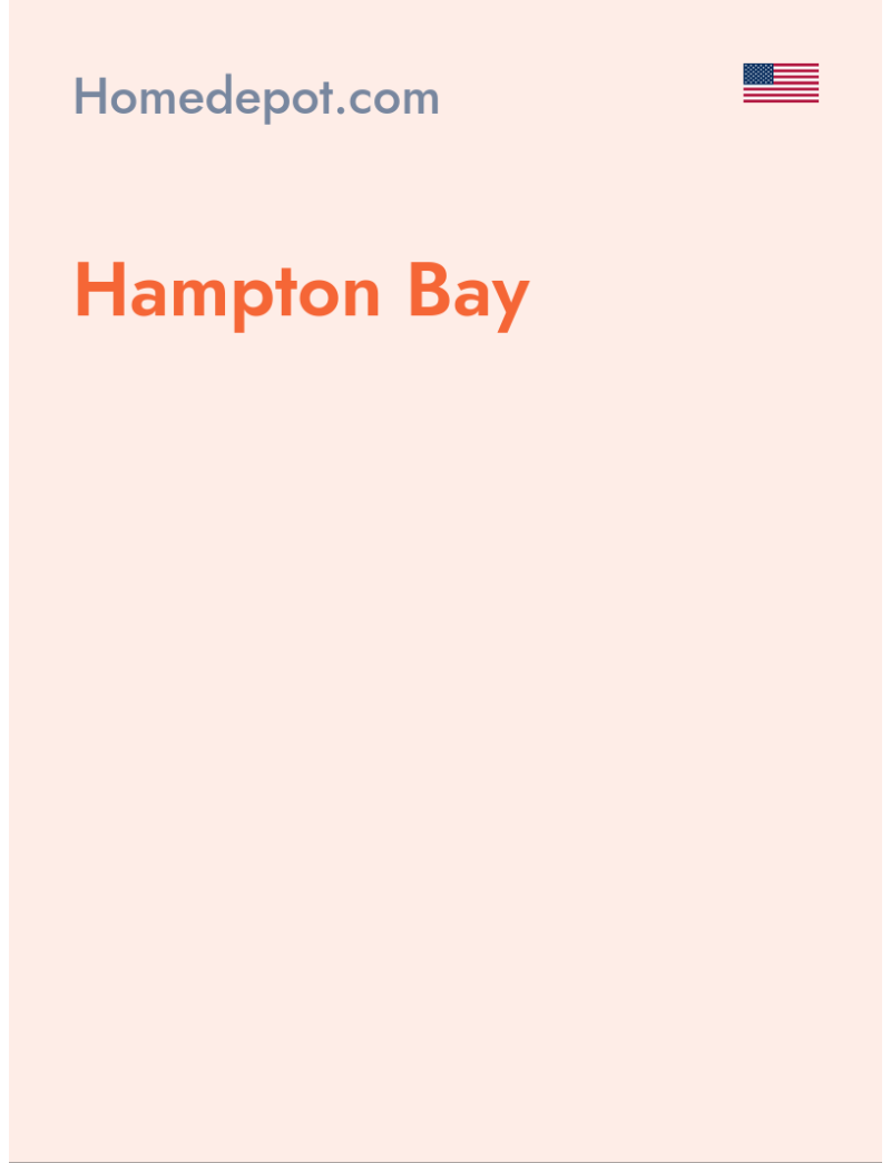 Hampton Bay - Homedepot.com - USA