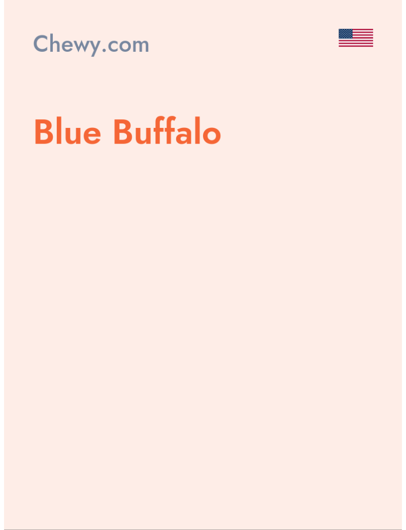 Blue Buffalo- Chewy.com - USA