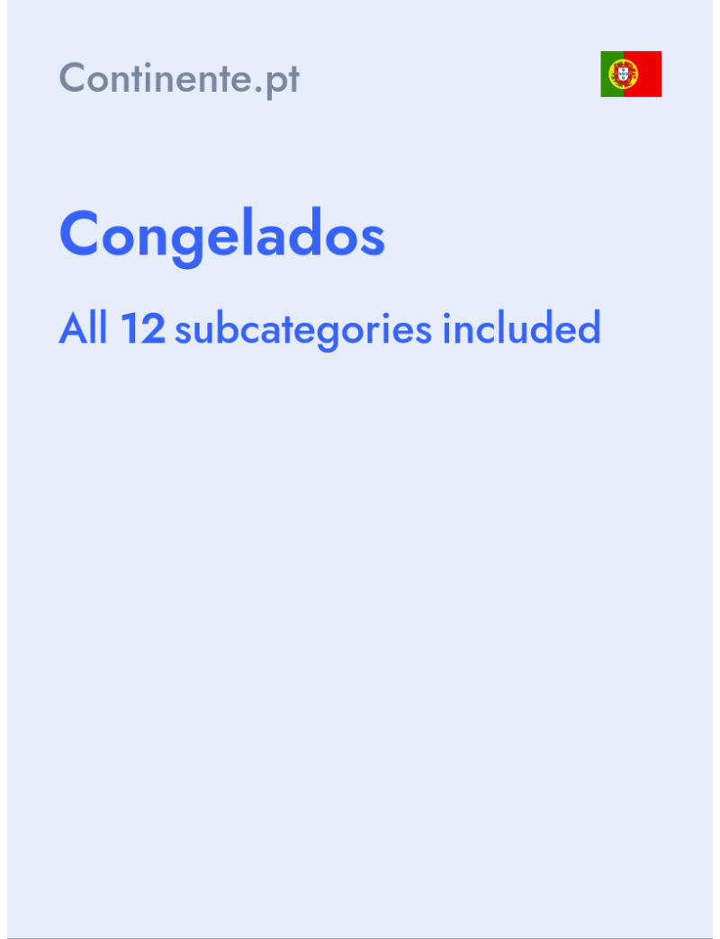 Congelados - Continente.pt - Portugal