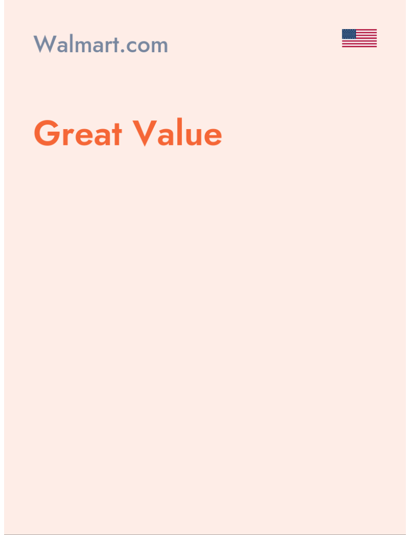 Great Value - Walmart.com - USA