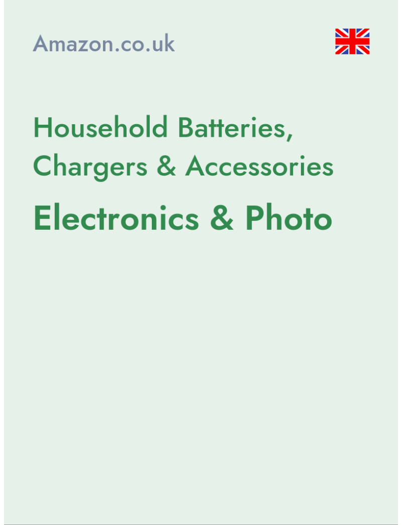Household Batteries, Chargers & Accessories (Electronics & Photo) - amazon.co.uk - United Kingdom