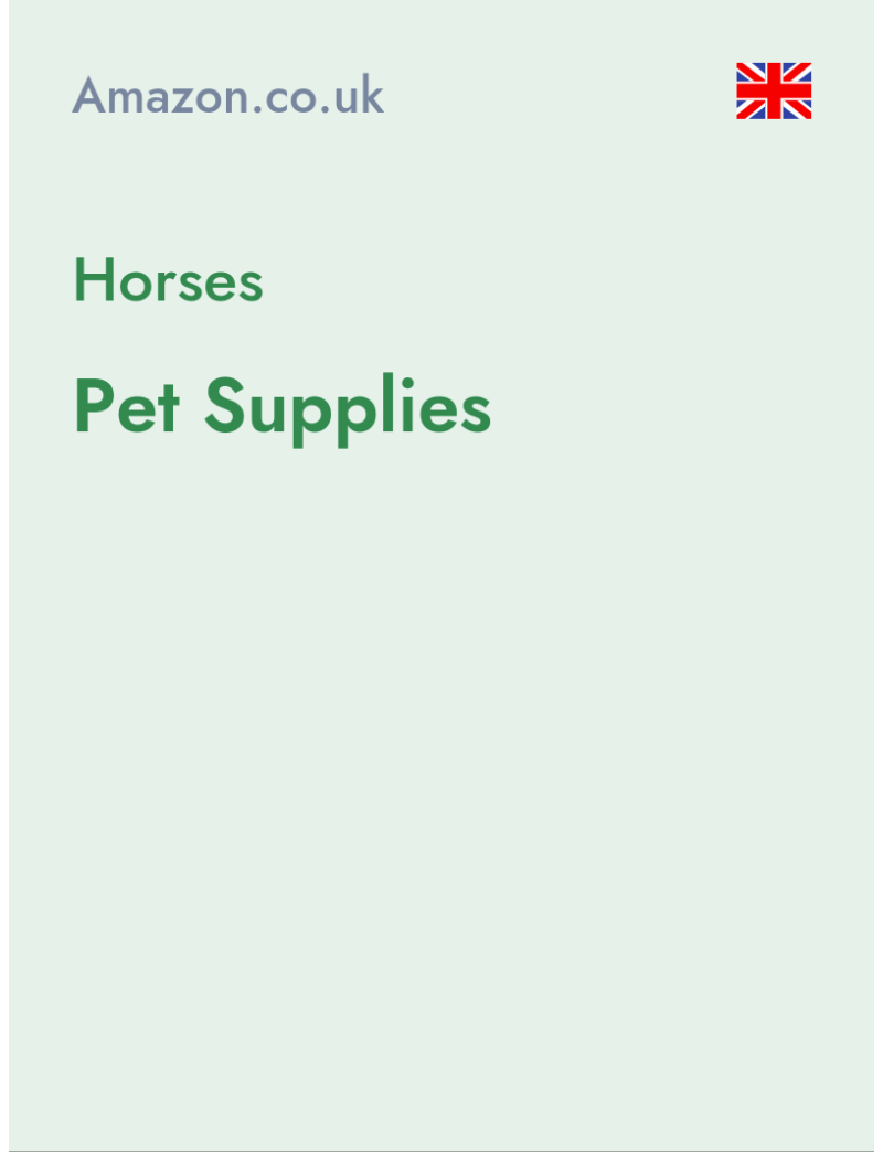 Horses (Pet Supplies) - amazon.co.uk - United Kingdom