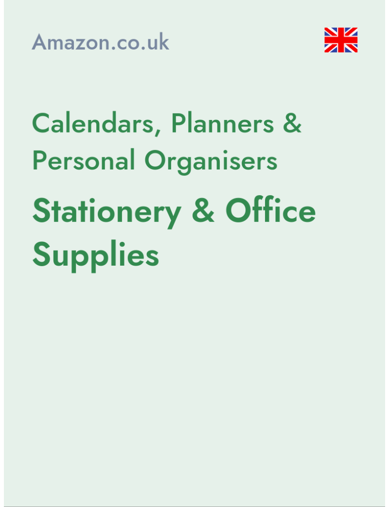 Calendars, Planners & Personal Organisers (Stationery & Office Supplies) - amazon.co.uk - United Kingdom