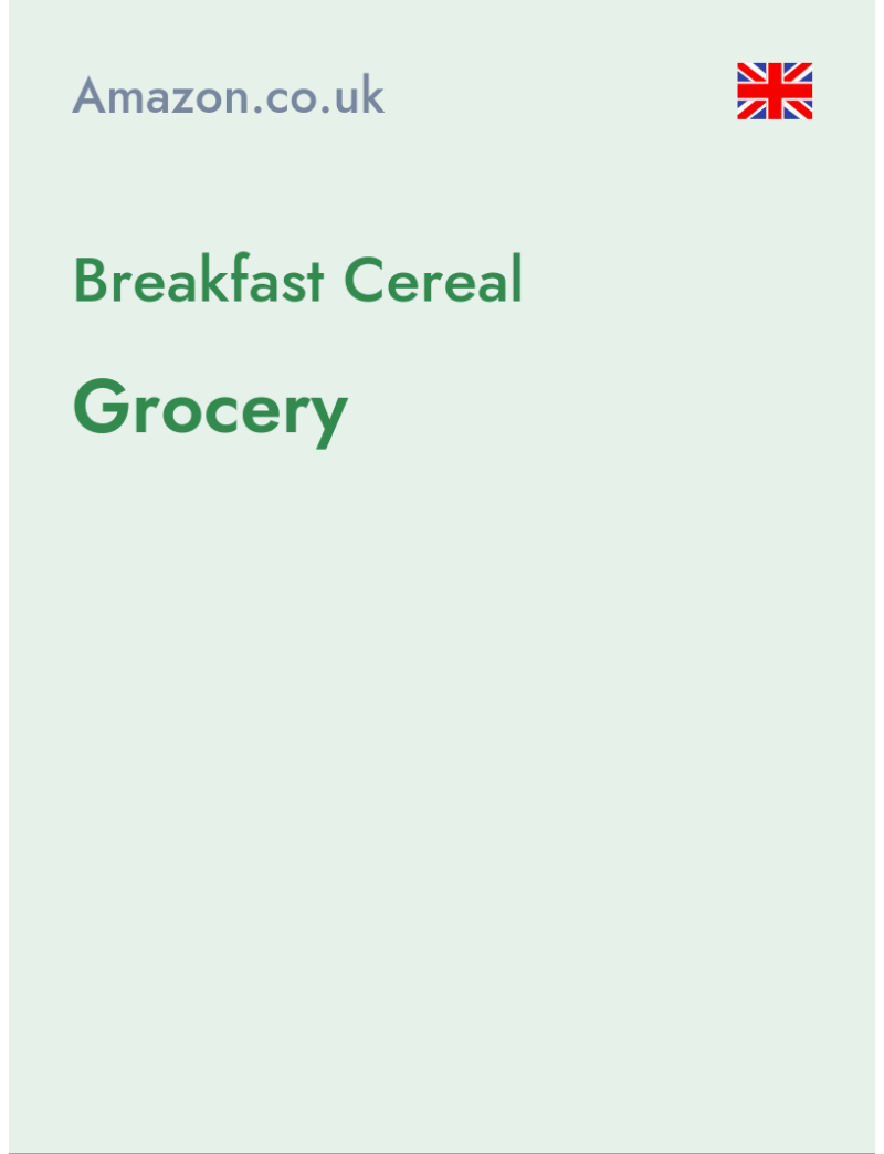 Breakfast Cereal (Grocery) - amazon.co.uk - United Kingdom