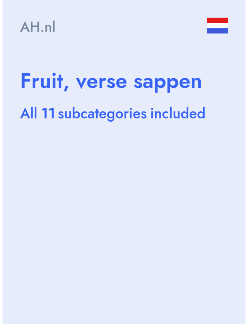Fruit, verse sappen - AH.nl - Netherlands
