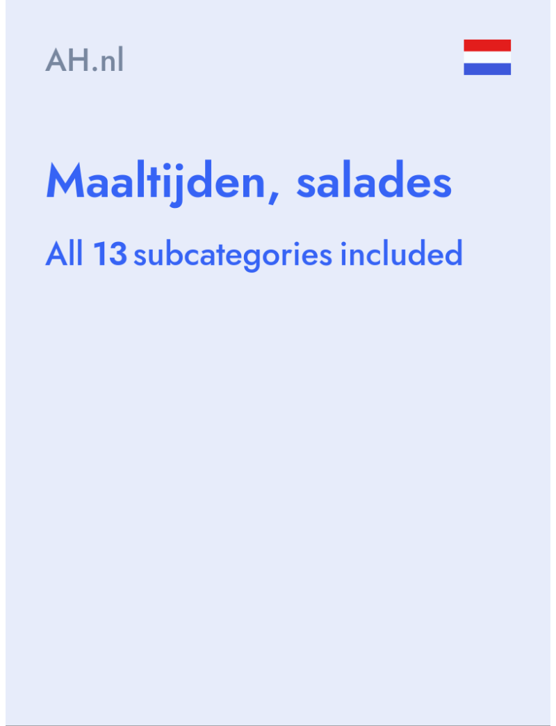 Maaltijden, salades - AH.nl - Netherlands
