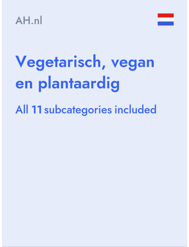 Vegetarisch, vegan en plantaardig - AH.nl - Netherlands