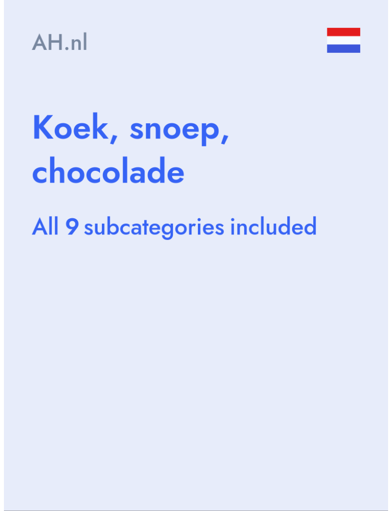 Koek, snoep, chocolade - AH.nl - Netherlands