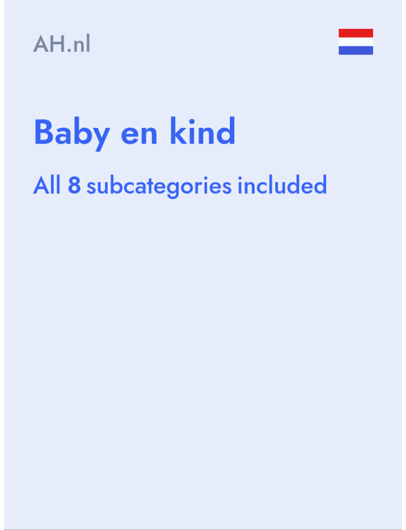 Baby en kind - AH.nl - Netherlands