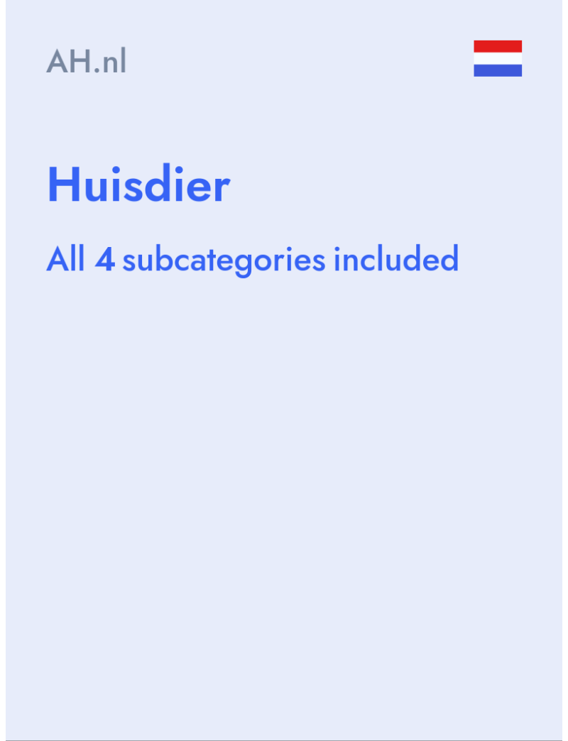 Huisdier - AH.nl - Netherlands