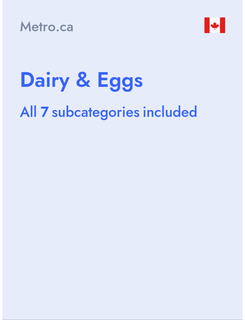 Dairy & Eggs - Metro.ca - Canada