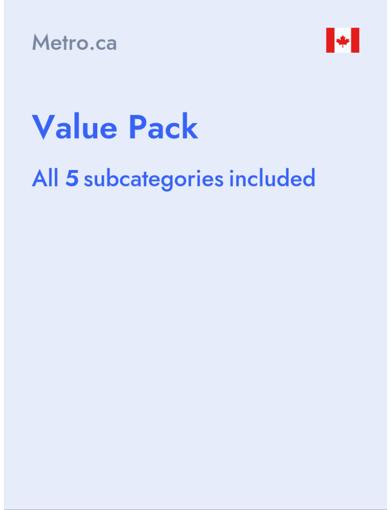 Value Pack - Metro.ca - Canada