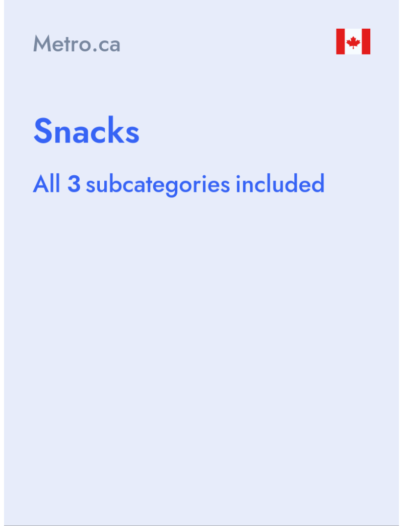 Snacks - Metro.ca - Canada