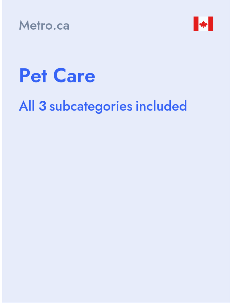 Pet Care - Metro.ca - Canada