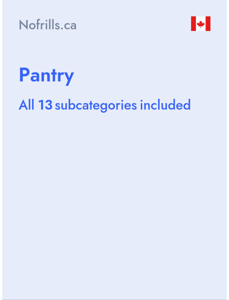 Pantry - Nofrills.ca - Canada