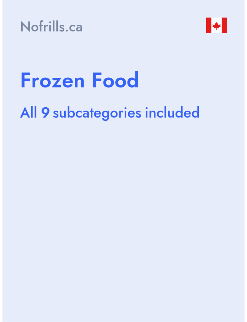 Frozen Food - Nofrills.ca - Canada