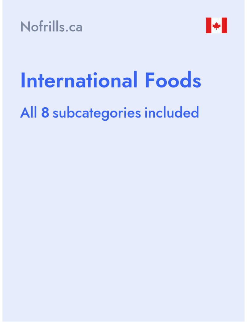 International Foods - Nofrills.ca - Canada