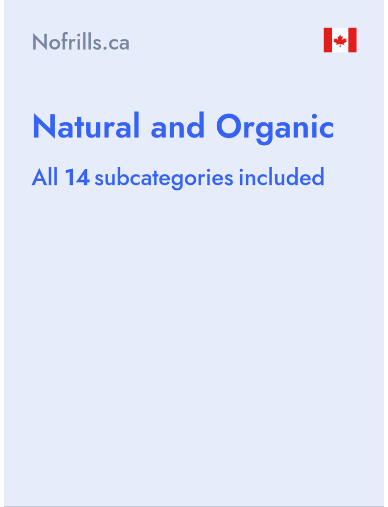Natural and Organic - Nofrills.ca - Canada