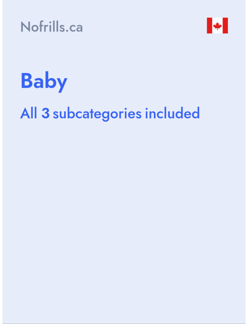Baby - Nofrills.ca - Canada