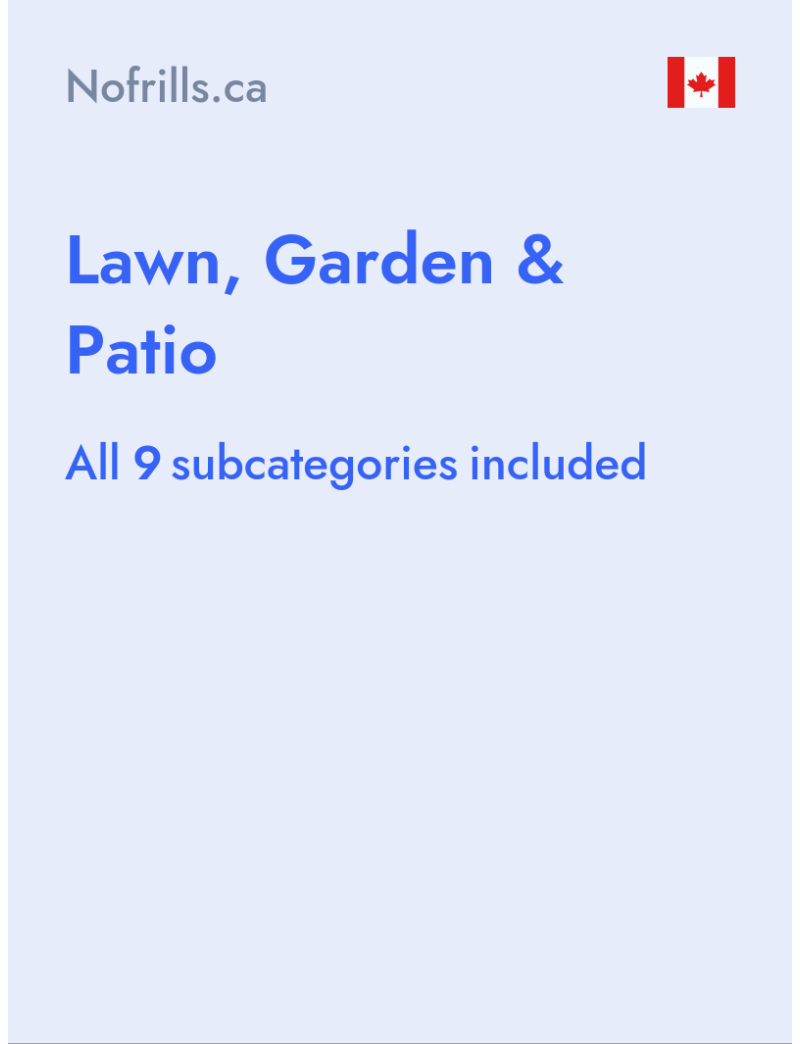 Lawn, Garden & Patio - Nofrills.ca - Canada