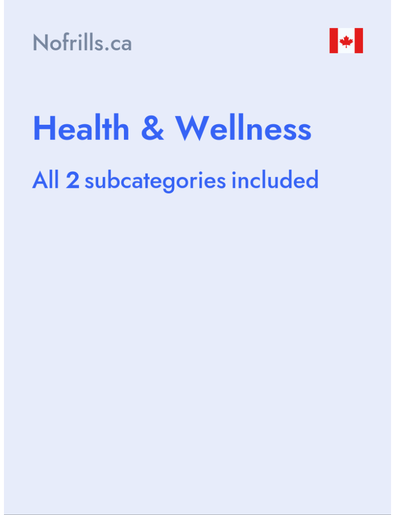 Health & Wellness - Nofrills.ca - Canada