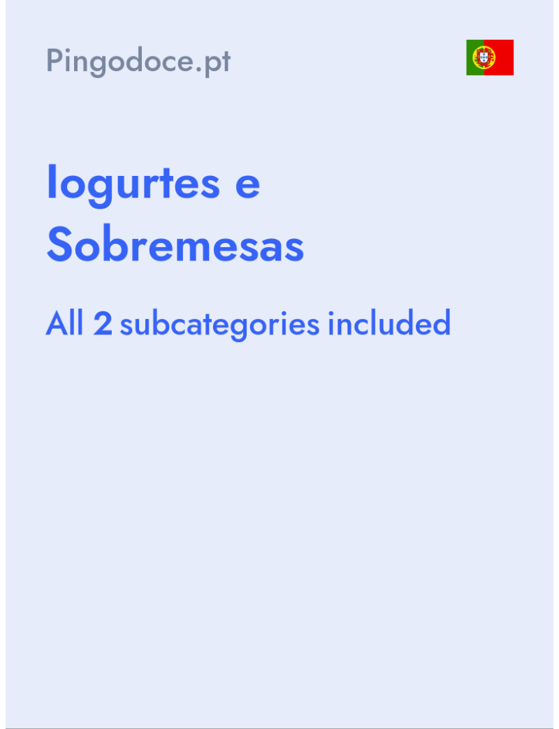 Iogurtes e Sobremesas - Pingodoce.pt - Portugal