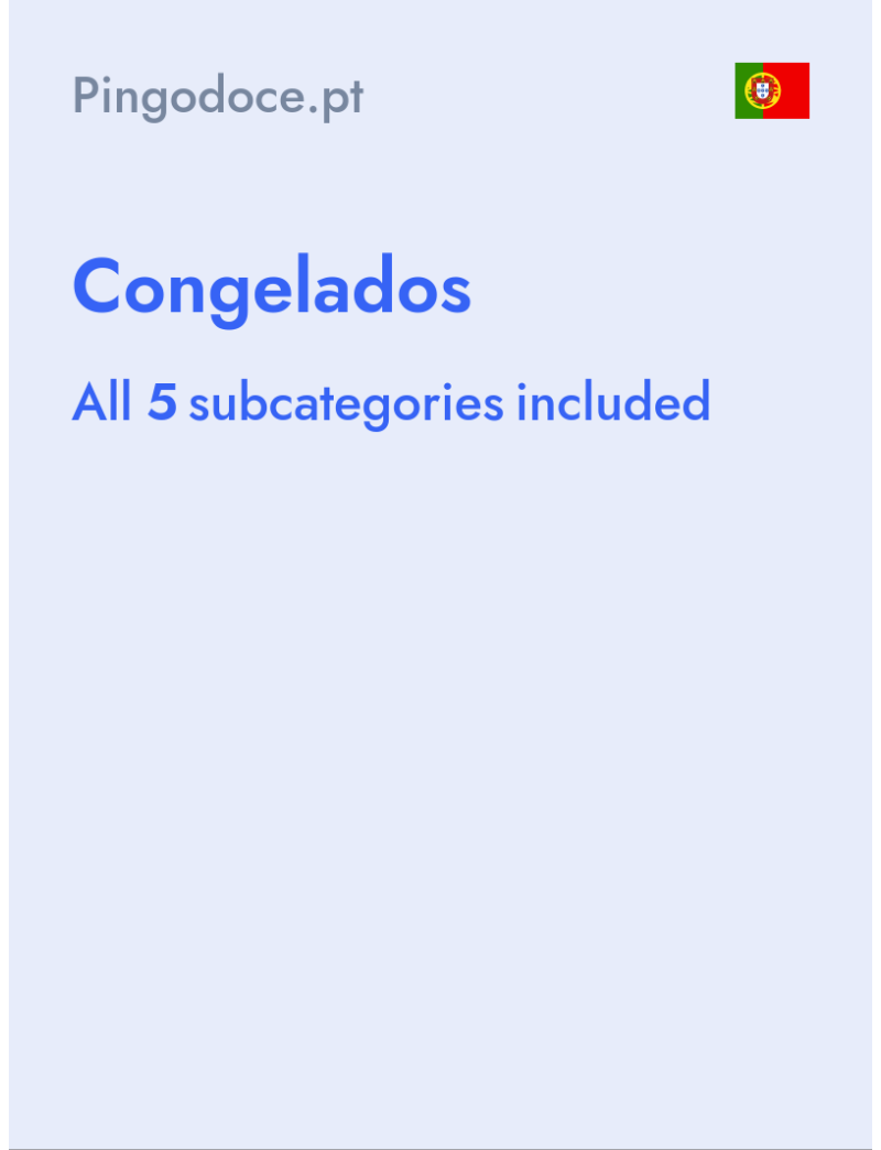 Congelados - Pingodoce.pt - Portugal