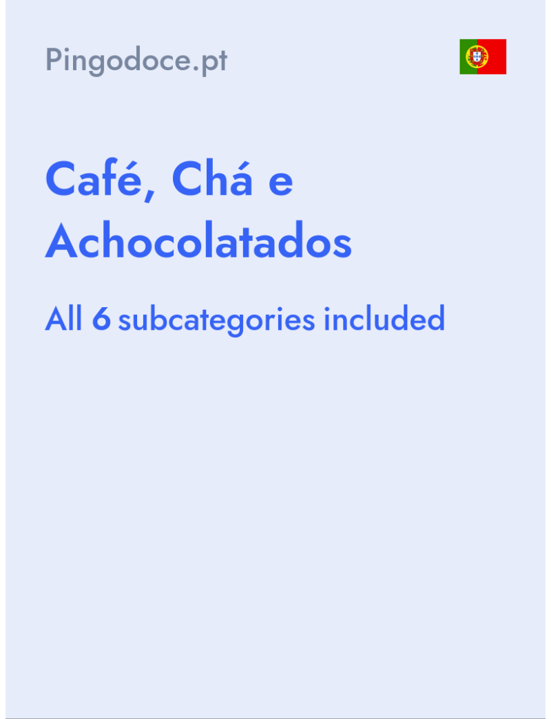 Café, Chá e Achocolatados - Pingodoce.pt - Portugal
