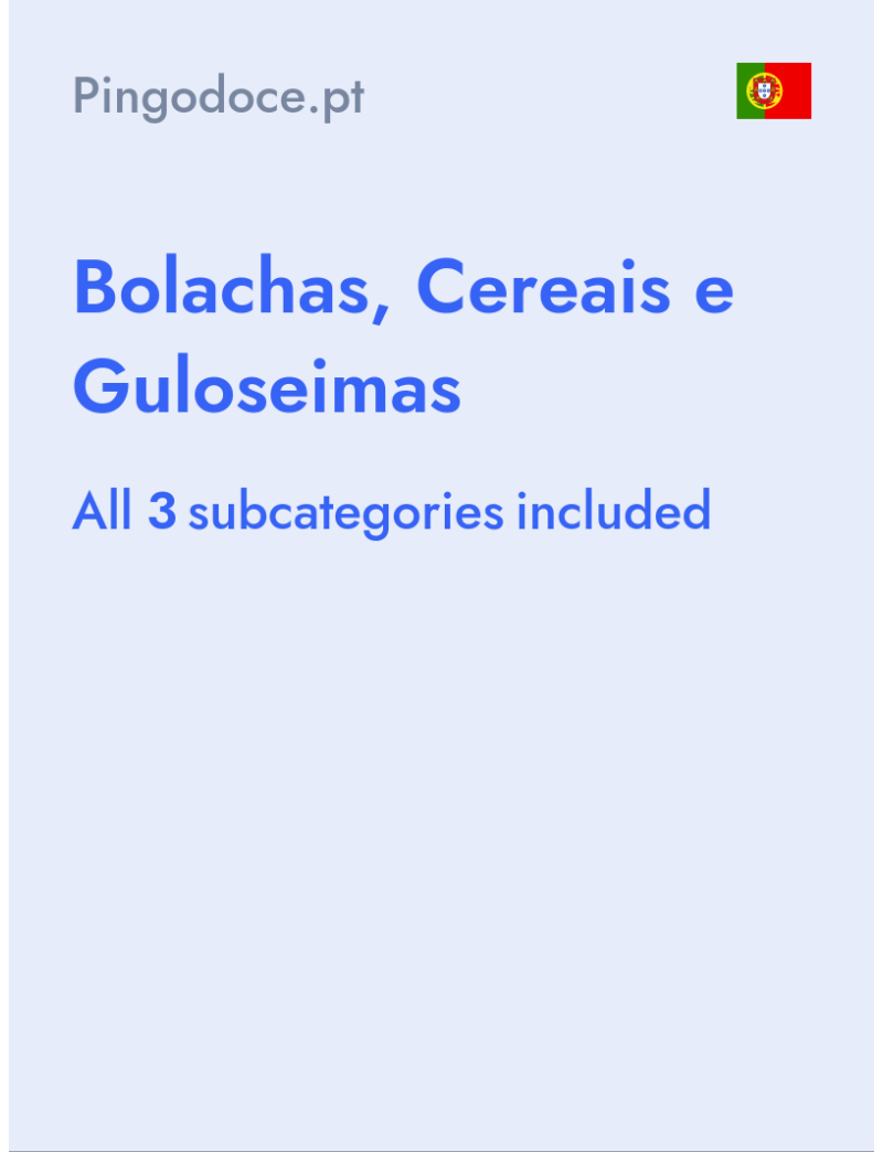 Bolachas, Cereais e Guloseimas - Pingodoce.pt - Portugal