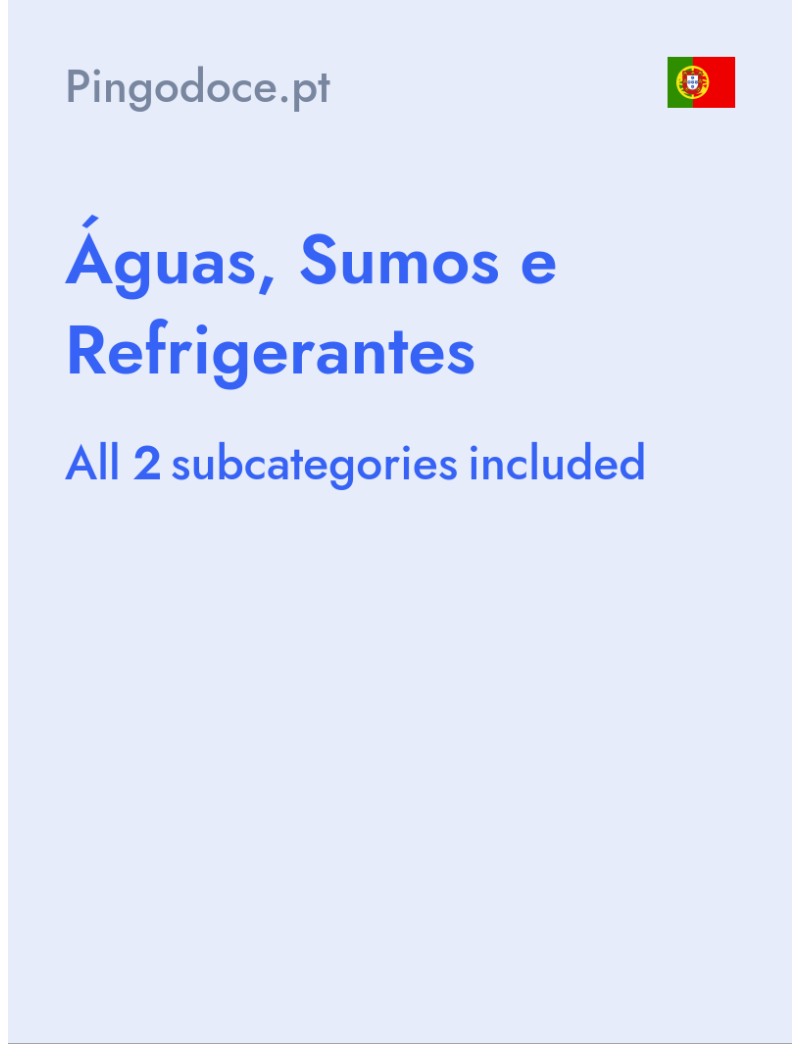 Águas, Sumos e Refrigerantes - Pingodoce.pt - Portugal
