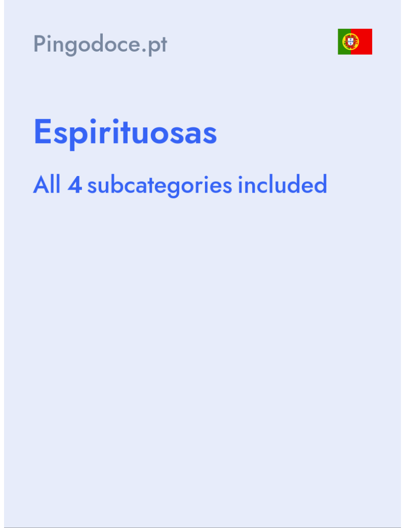 Espirituosas - Pingodoce.pt - Portugal