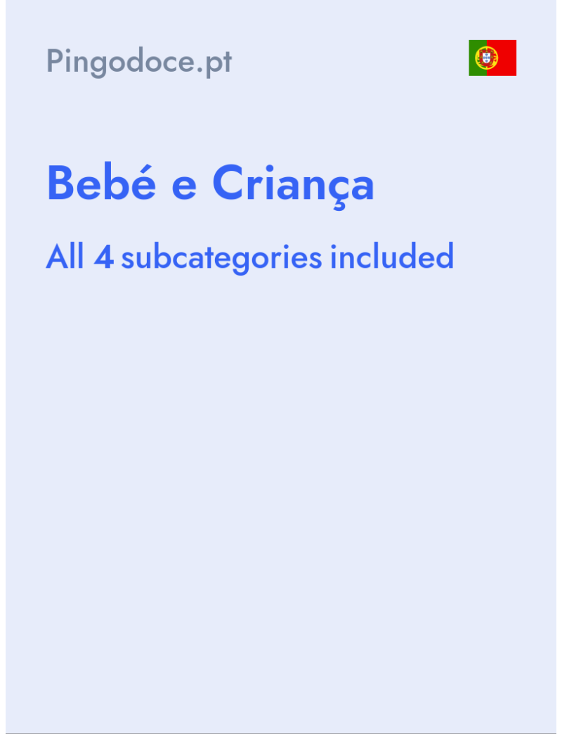 Bebé e Criança - Pingodoce.pt - Portugal