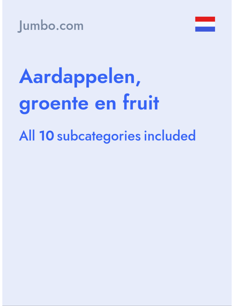 Aardappelen, groente en fruit - Jumbo.com - Netherlands