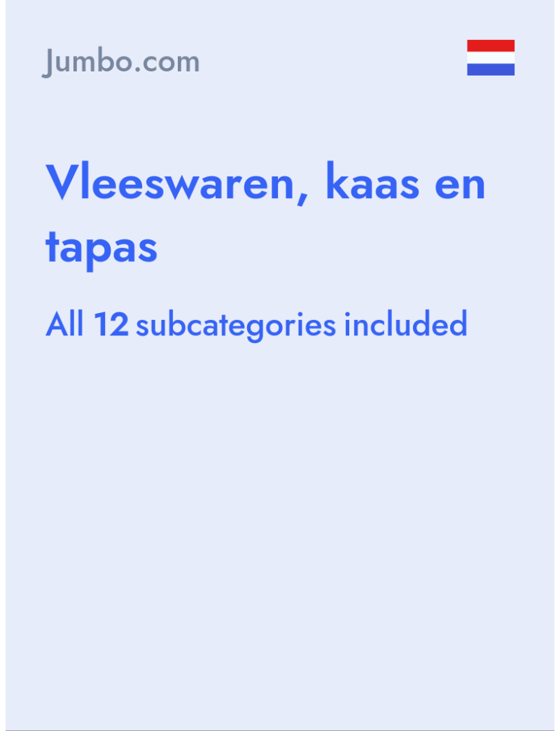 Vleeswaren, kaas en tapas - Jumbo.com - Netherlands