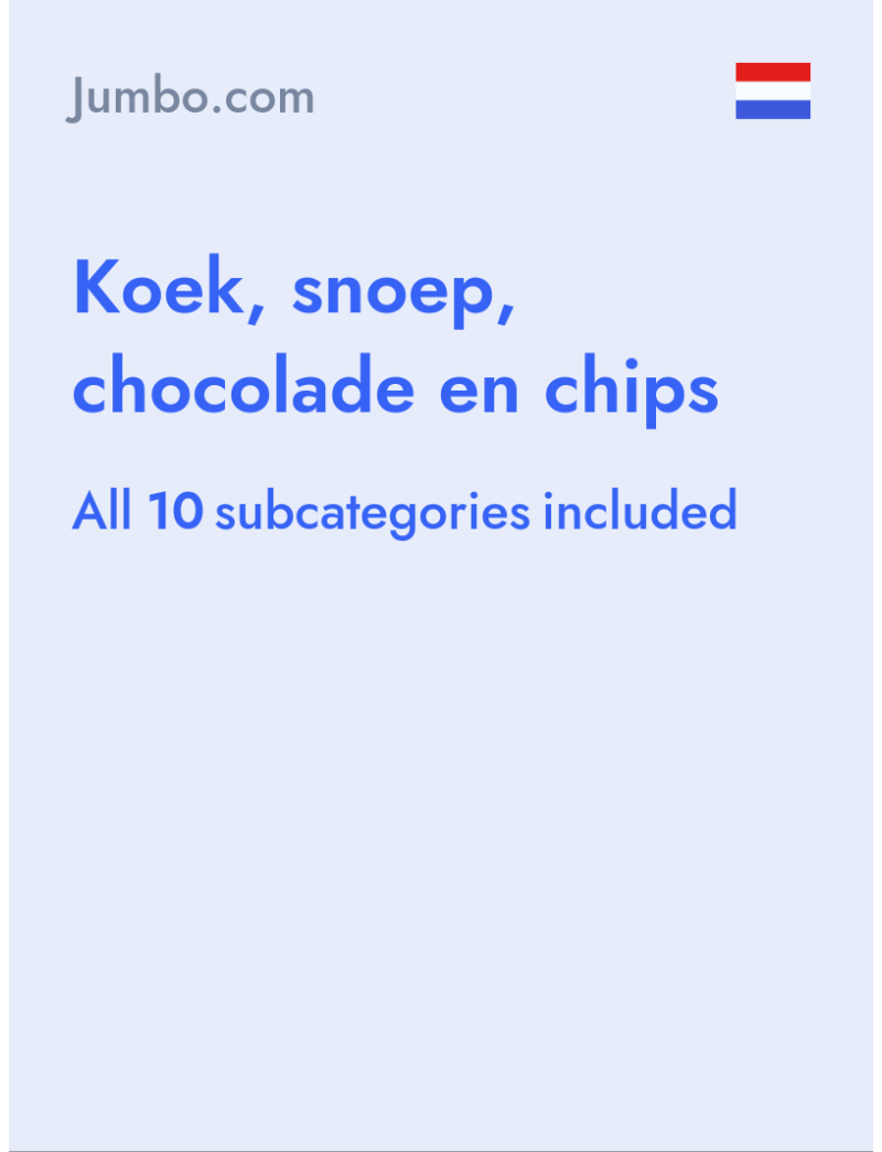 Koek, snoep, chocolade en chips - Jumbo.com - Netherlands