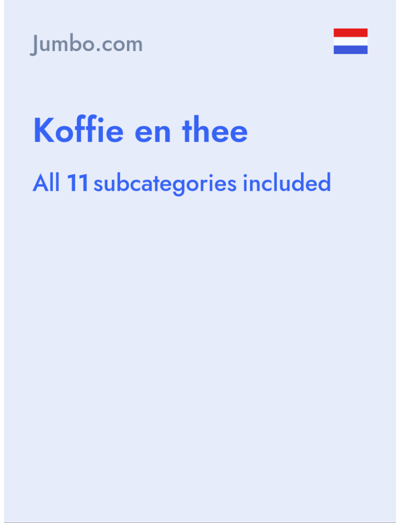 Koffie en thee - Jumbo.com - Netherlands