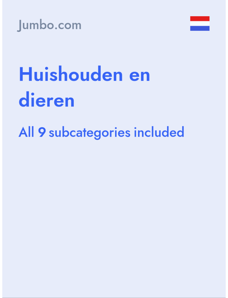 Huishouden en dieren - Jumbo.com - Netherlands