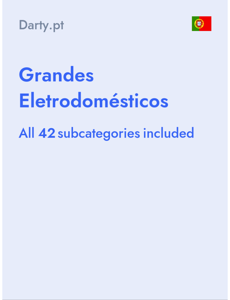 Grandes Eletrodomésticos - Darty.pt - Portugal