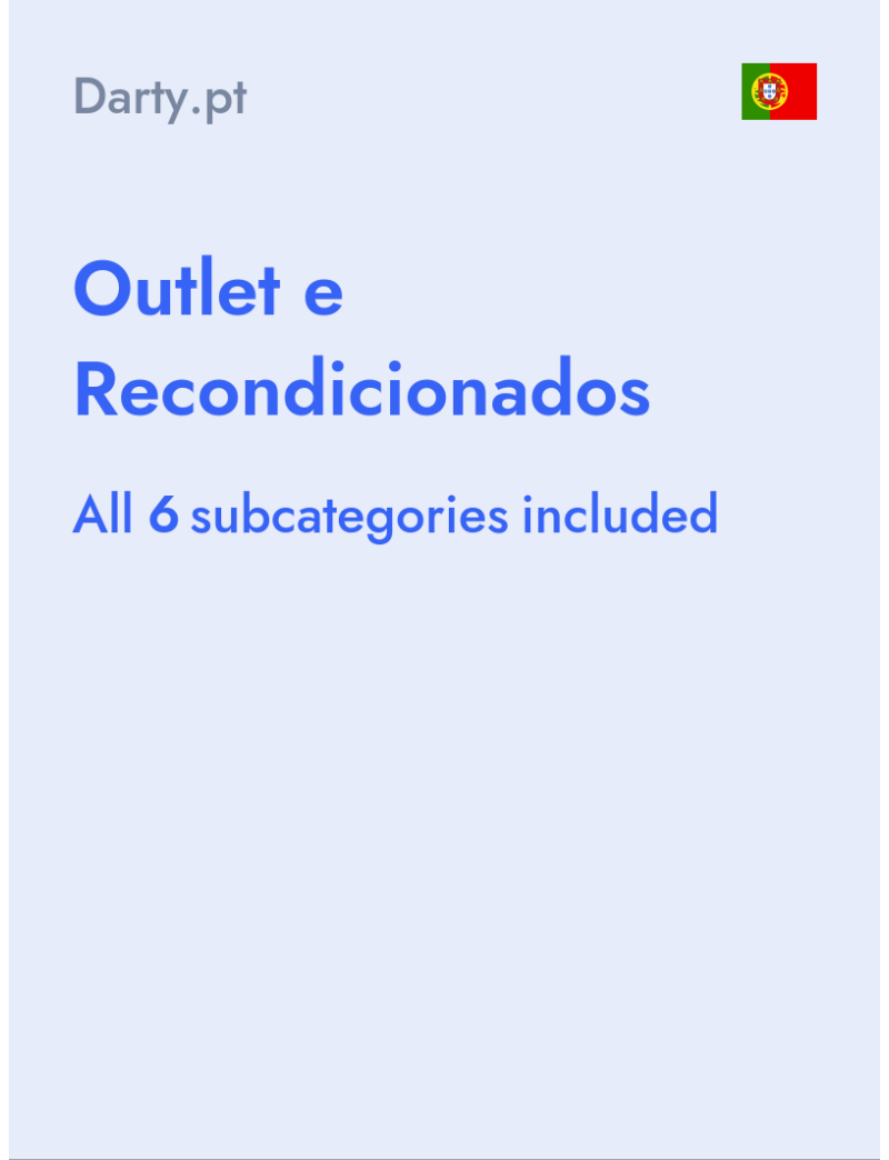 Outlet e Recondicionados - Darty.pt - Portugal