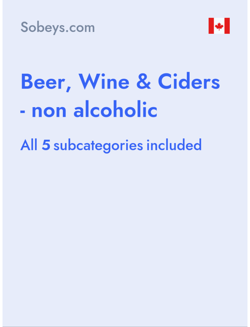 Beer, Wine & Ciders - non alcoholic - Sobeys.com - Canada