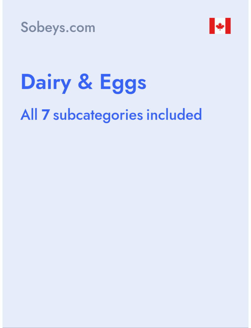 Dairy & Eggs - Sobeys.com - Canada